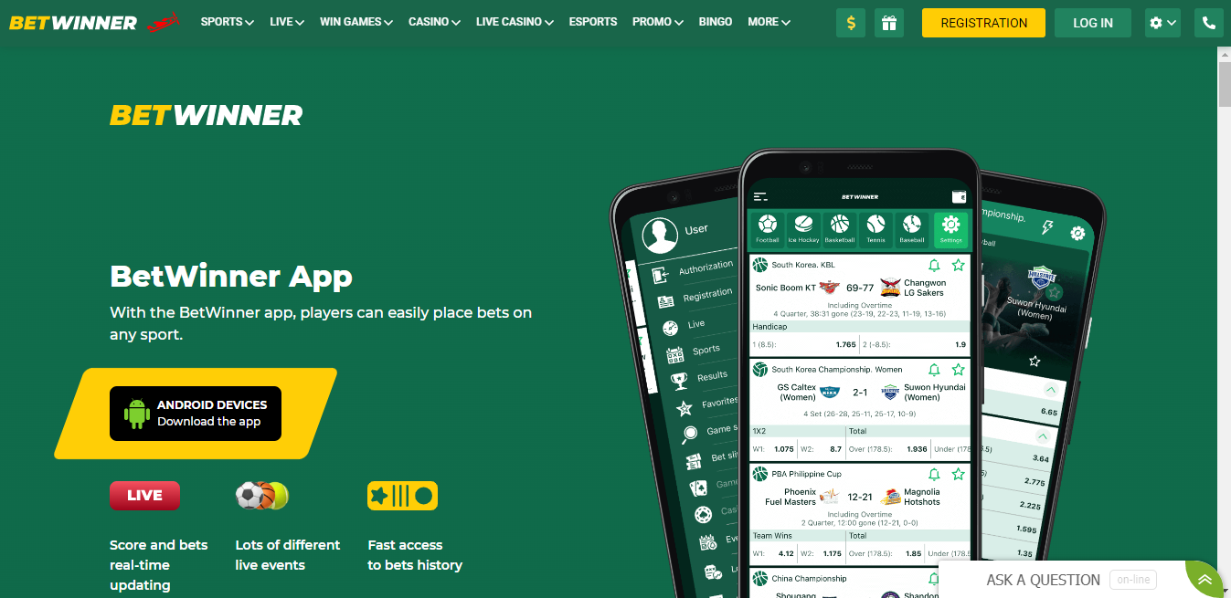 Download Betwinner Mobile App