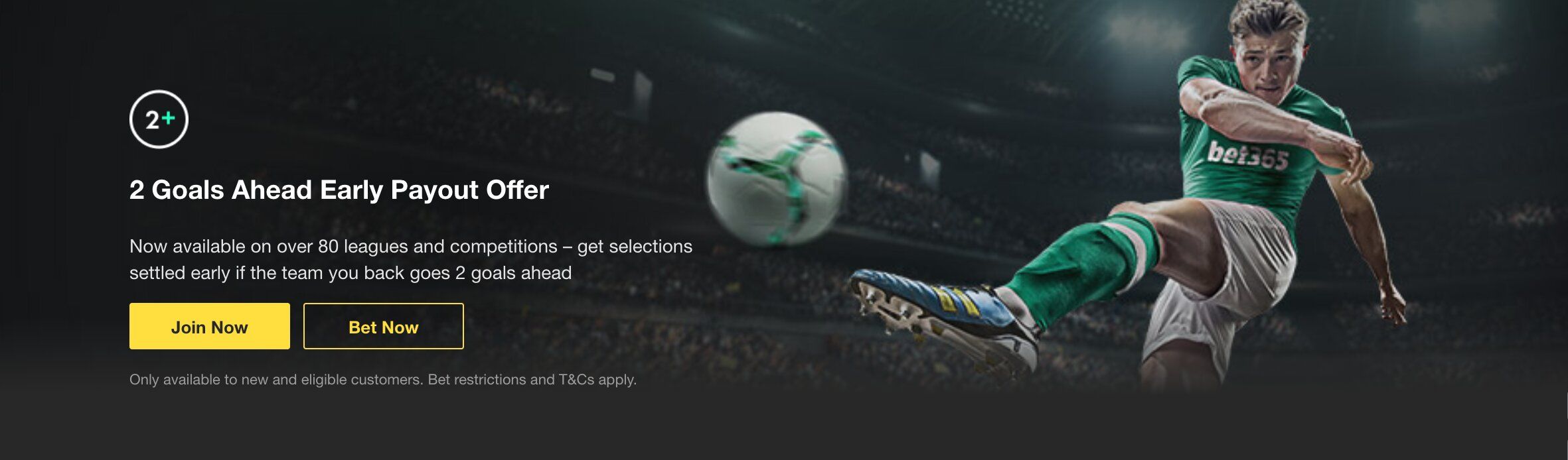 Bet365 2 Goals Ahead Early Payout