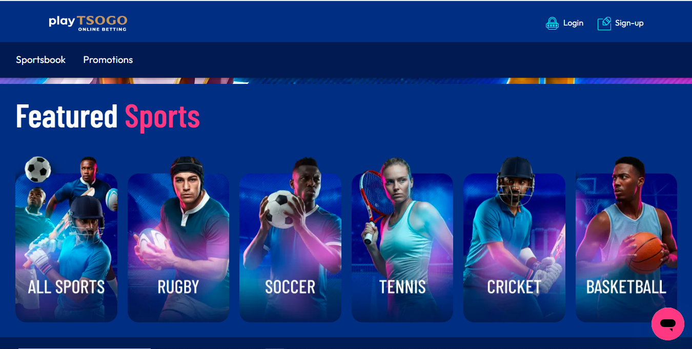 Playtsogo SA Online Sports Betting Banner