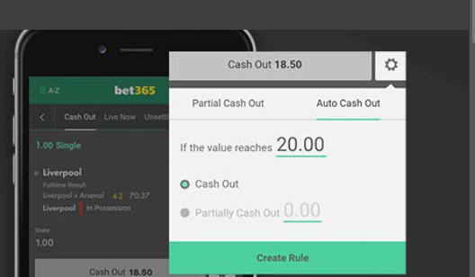 the cash-out feature