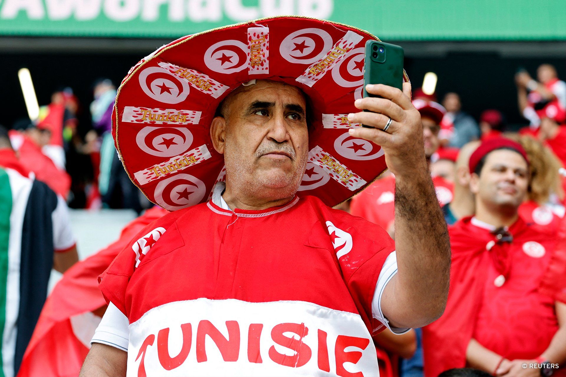 The Tunisia fans