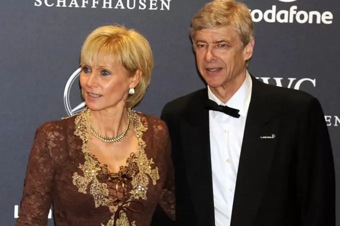 Arsène Wenger and Annie Brosterhous