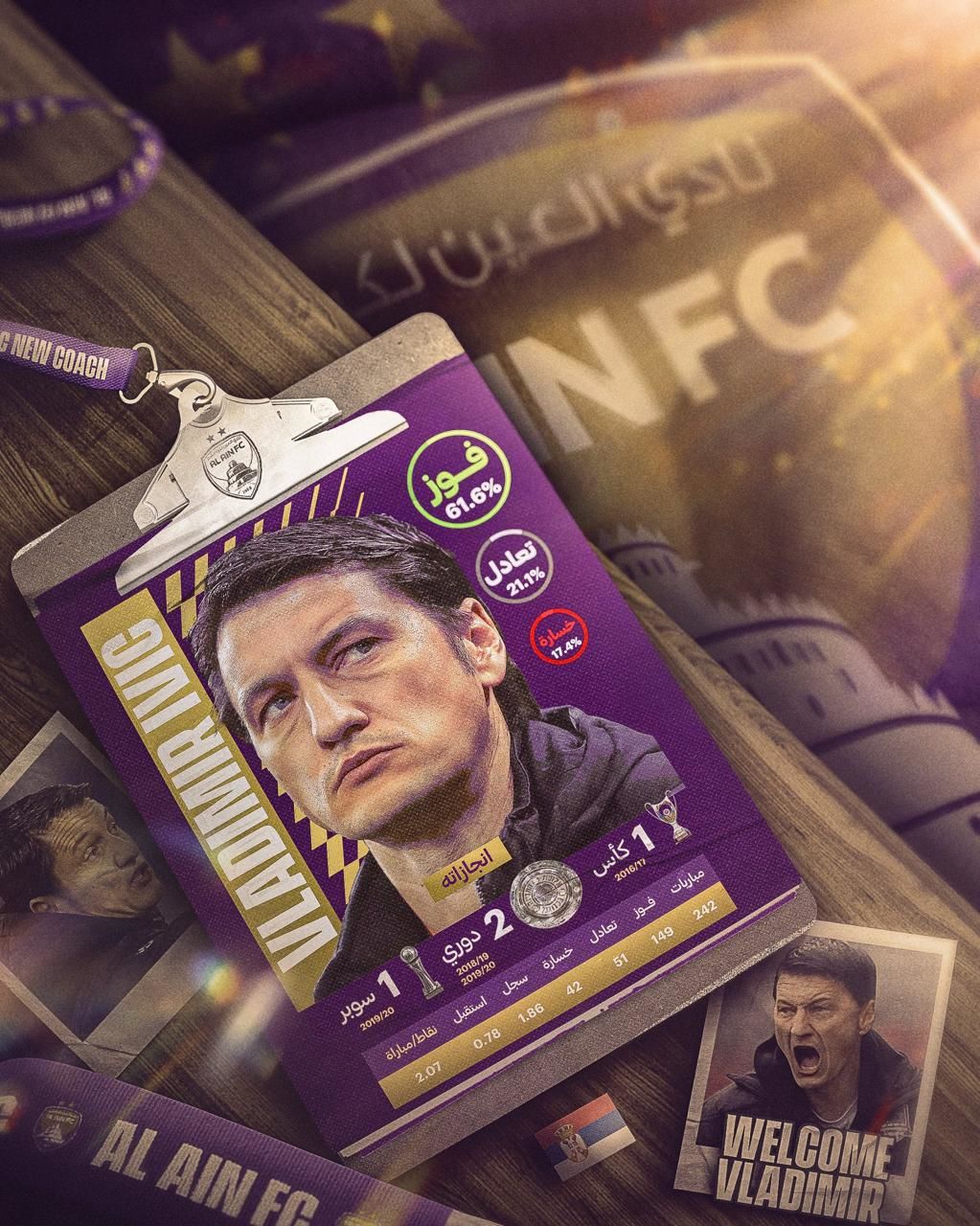 Al Ain's new coach Vladimir Ivić Al Ain's new coach Vladimir Ivić
