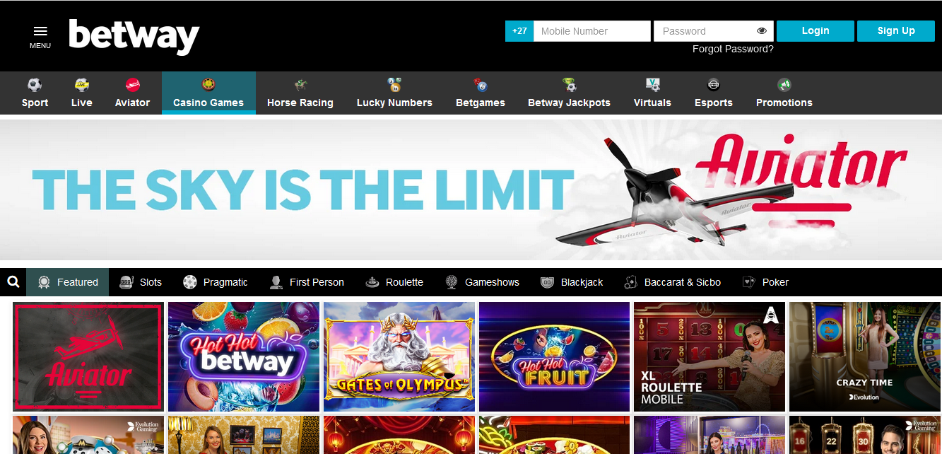 Explore The Web Page For Betway South Africa