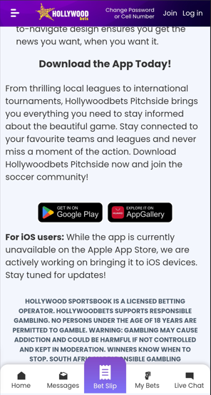  Hollywoodbets Pitchside App