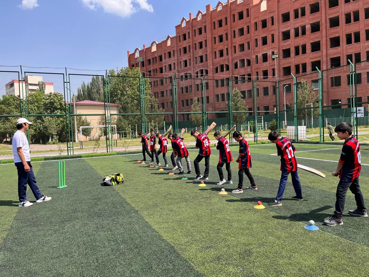 Uzbekistan’s young prodigies during a training session.