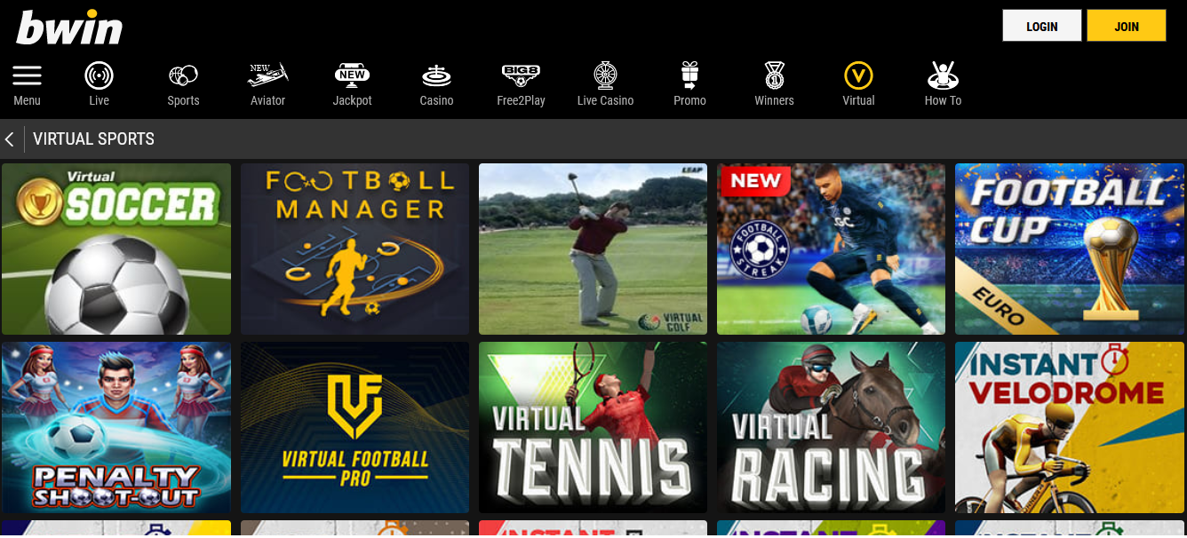 Bwin Zambia Virtual Sports Games