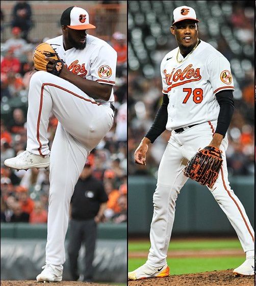 Félix Bautista y Yennier Cano