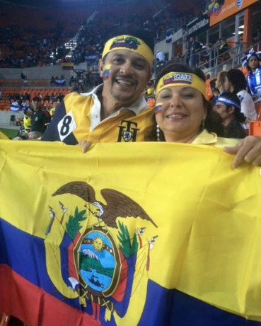 Blanca y su familia apoyaron a Ecuador