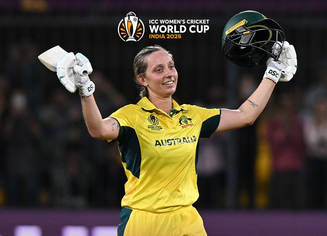SUPERB KNOCK: Ashleigh Gardner slams sensational ton. @ICC/X