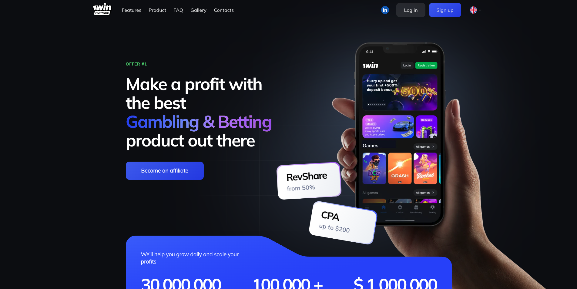 1win Affiliate App and Other Downloads