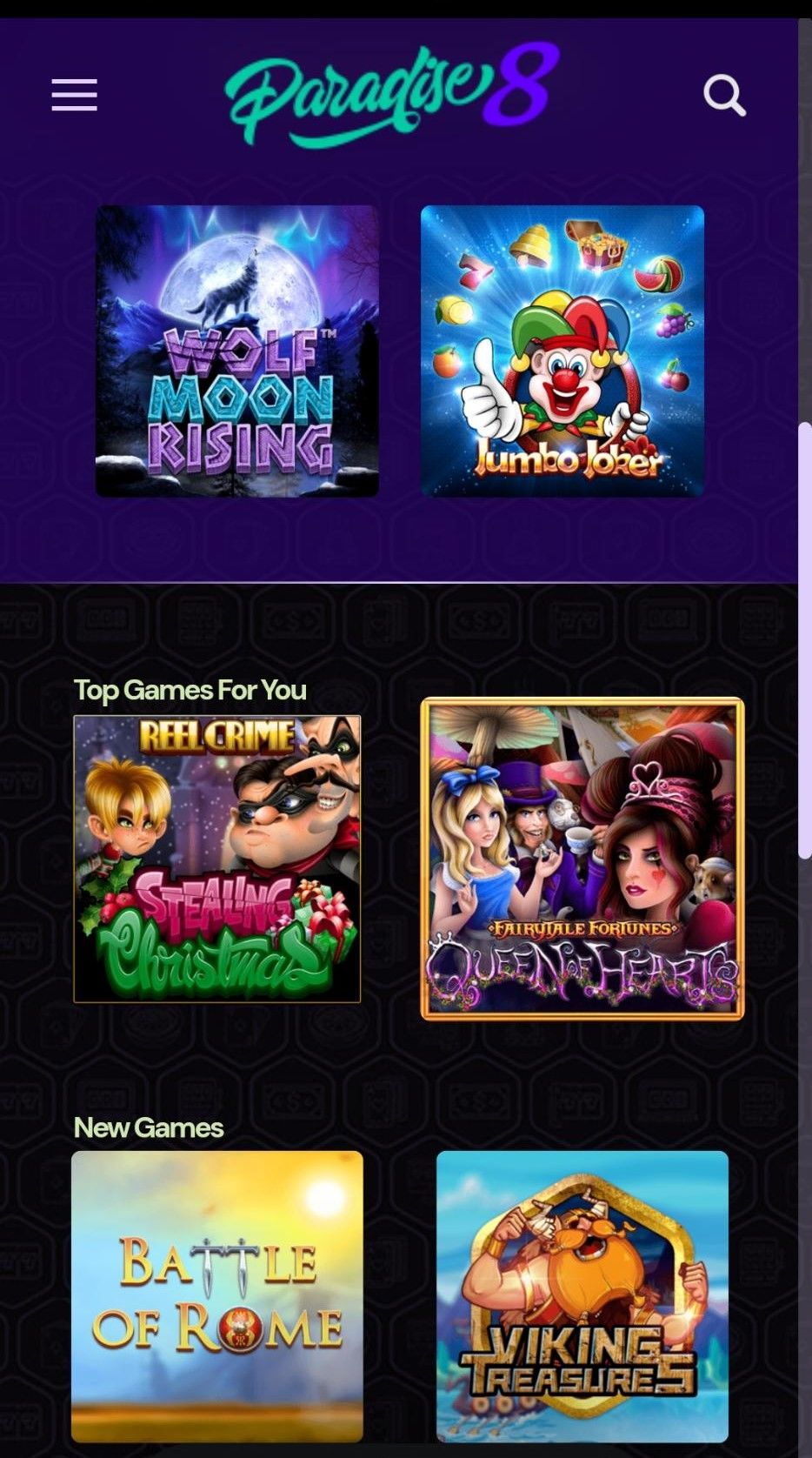  Paradise 8 Casino mobile