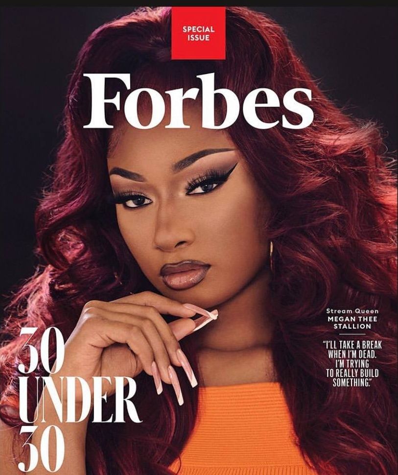 Megan Thee Stallion on the Forbes cover Megan Thee Stallion on the Forbes cover