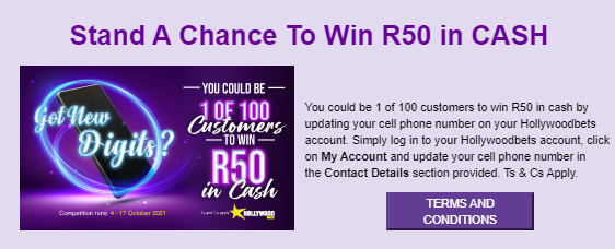 R50 in Cash Bonus
