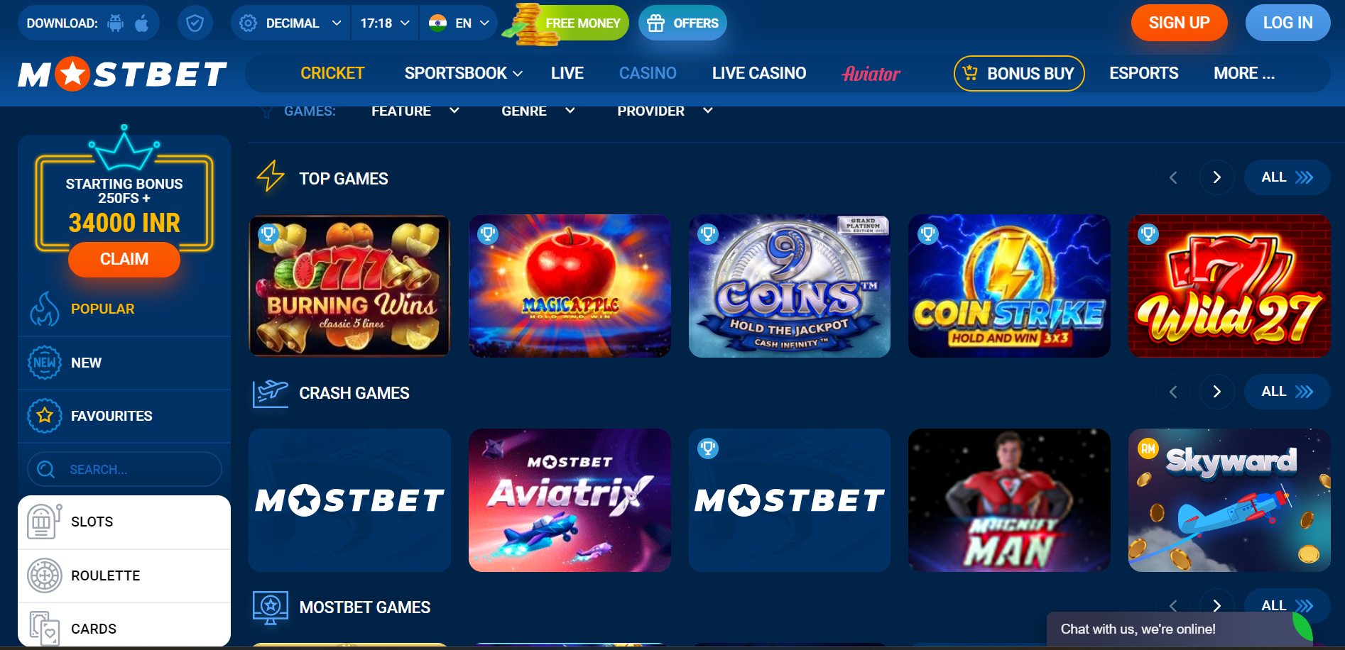 Mostbet casino Casino Mostbet India
