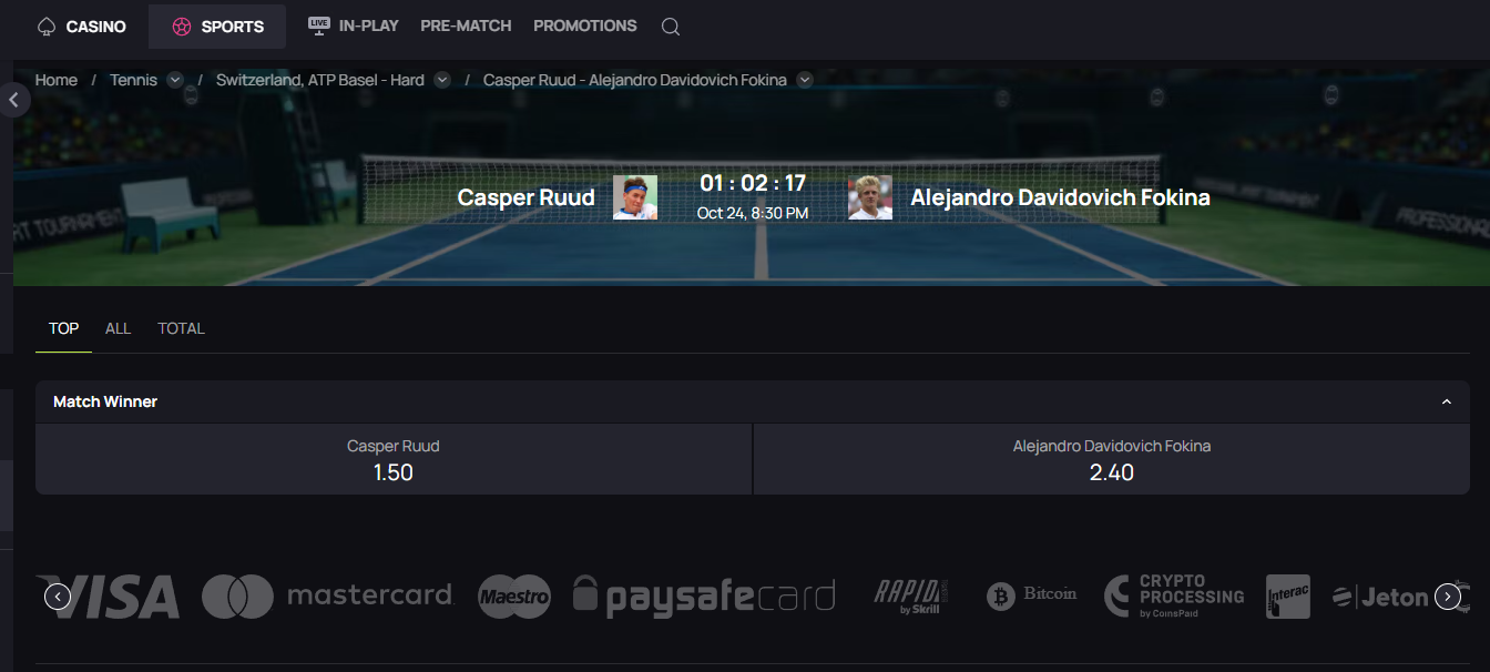 BetandPlay live match