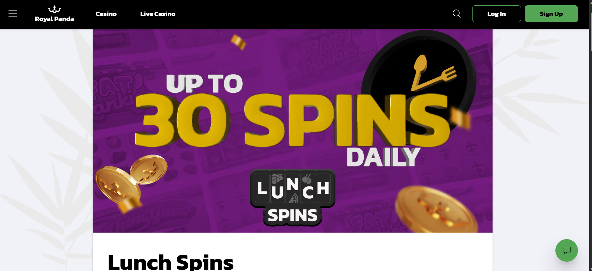 Daily Spins on Royal Panda