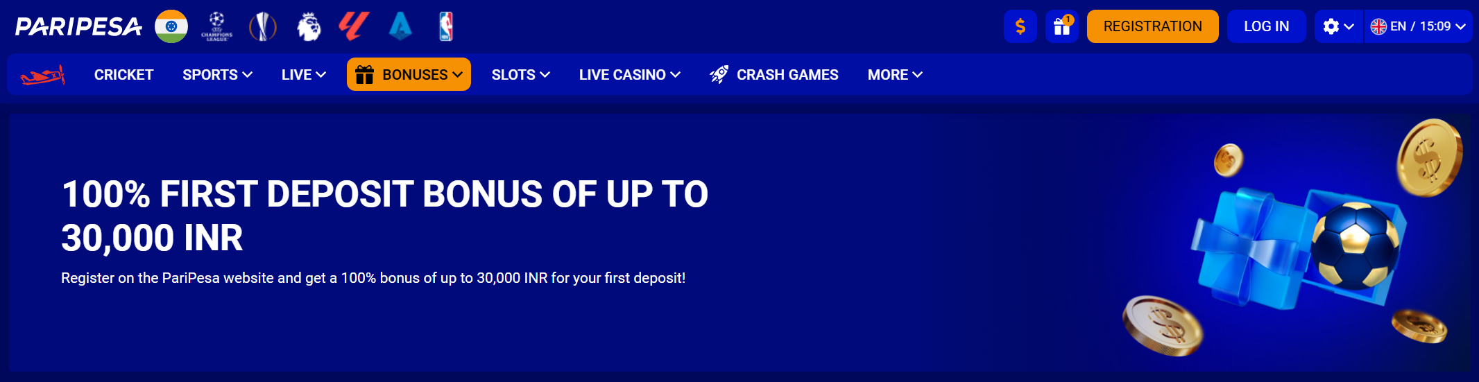 Welcome Bonus Paripesa Review