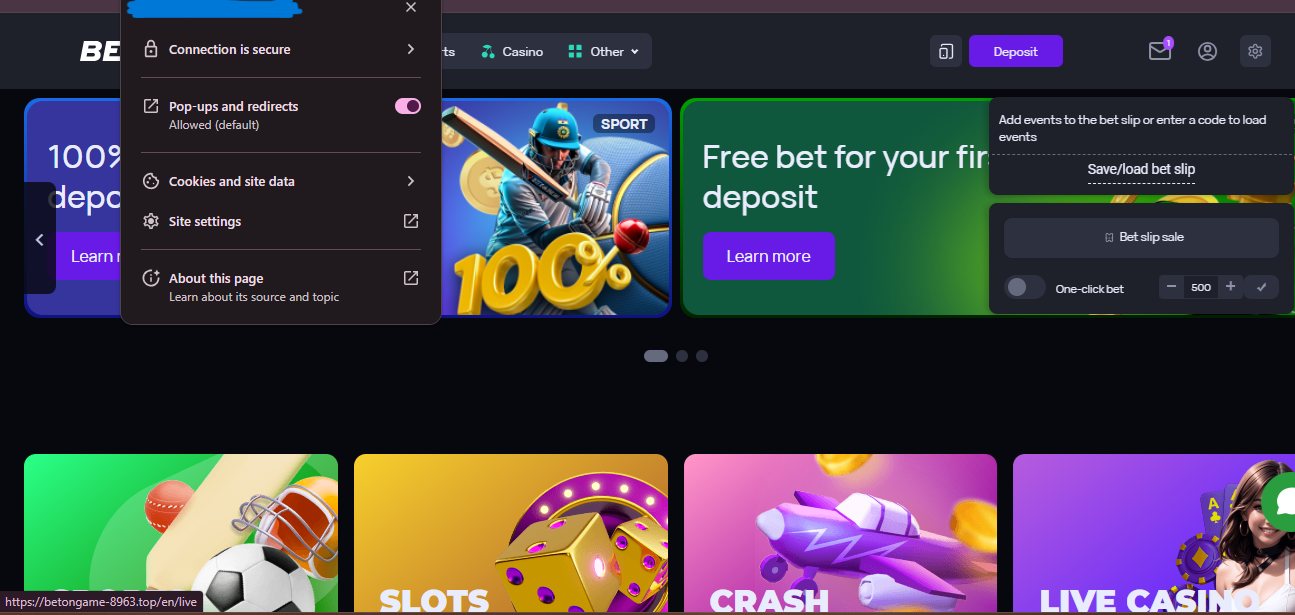 BetOnGame Bangladesh home page