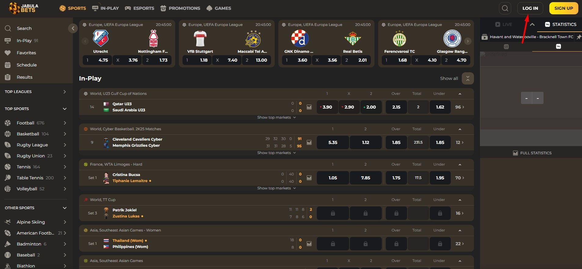 JabulaBets login page Image showing Jabula Bets login page