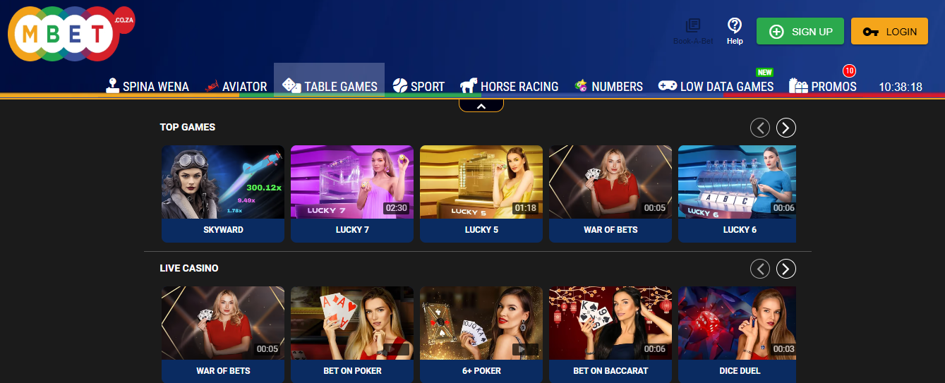 Mbet Virtual Games Mbet Casino Games