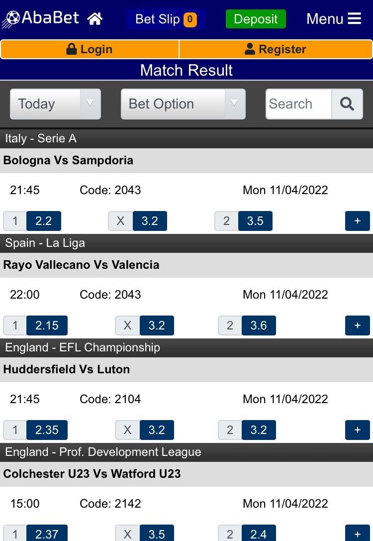 Ababet iOS app page image