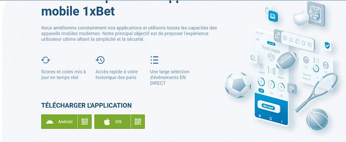 télécharger et installer 1xBet sur Android