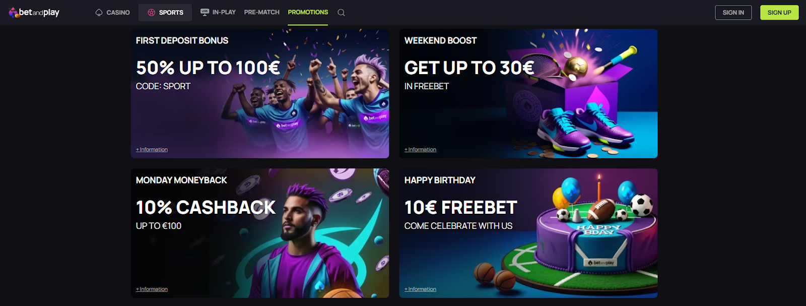 BetandPlay promotions