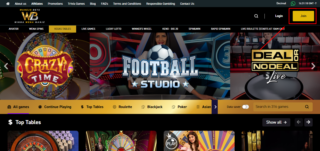 Step1: Visit Website