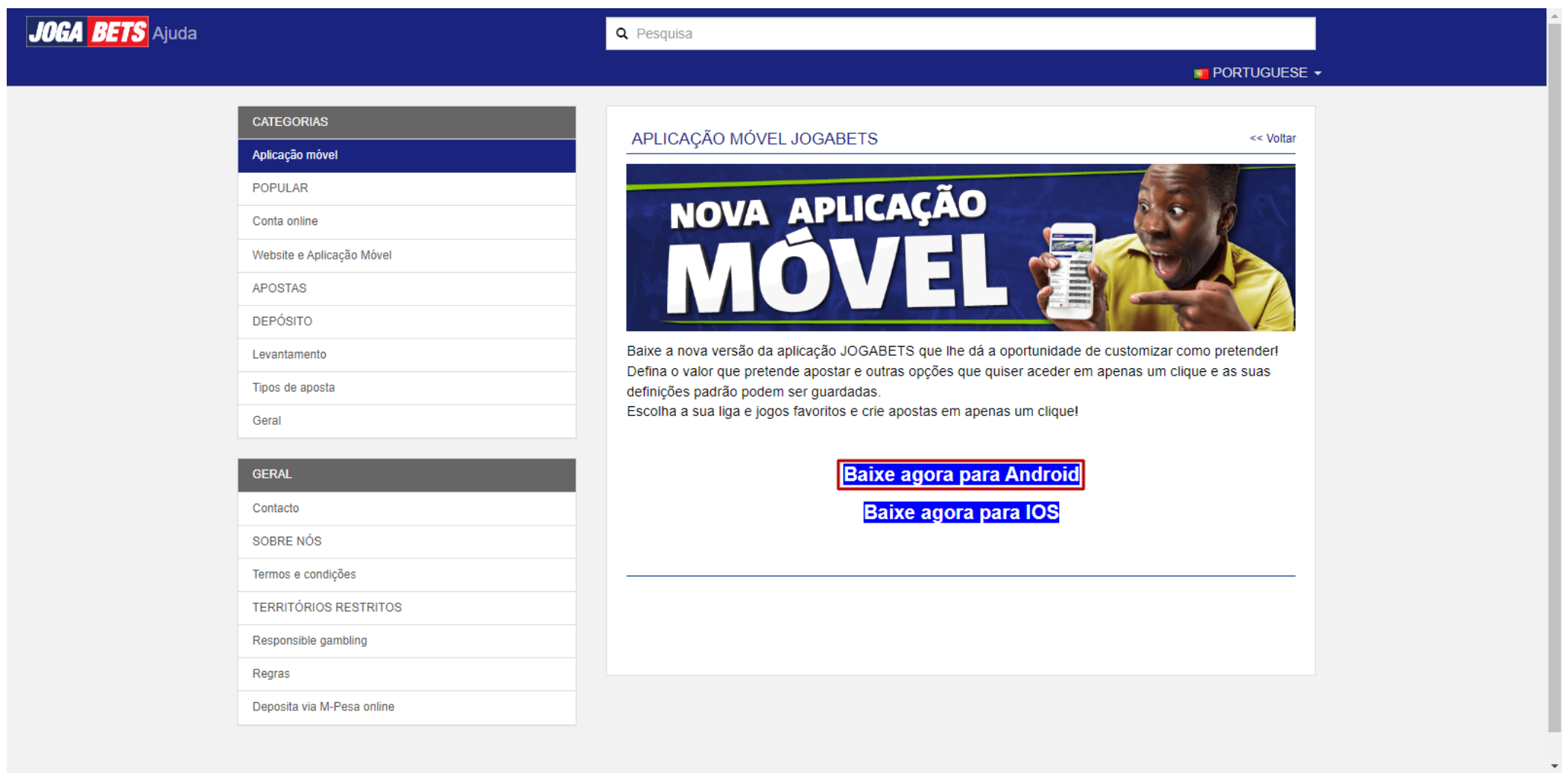 JogaBets App Moçambique 2023 – Baixar Joga Bets para Android (.apk) & iOS