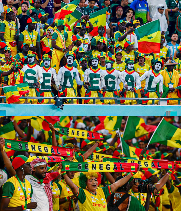 Senegalese fans Senegalese fans