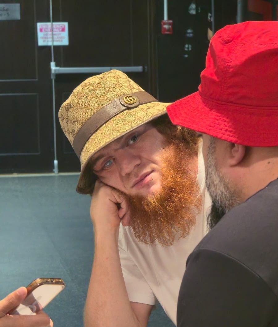 Sharaputdin Magamedov of Dagestan, Russia, spoke through an interpreter at UFC Gym in Abu Dhabi. @Aman Motwani