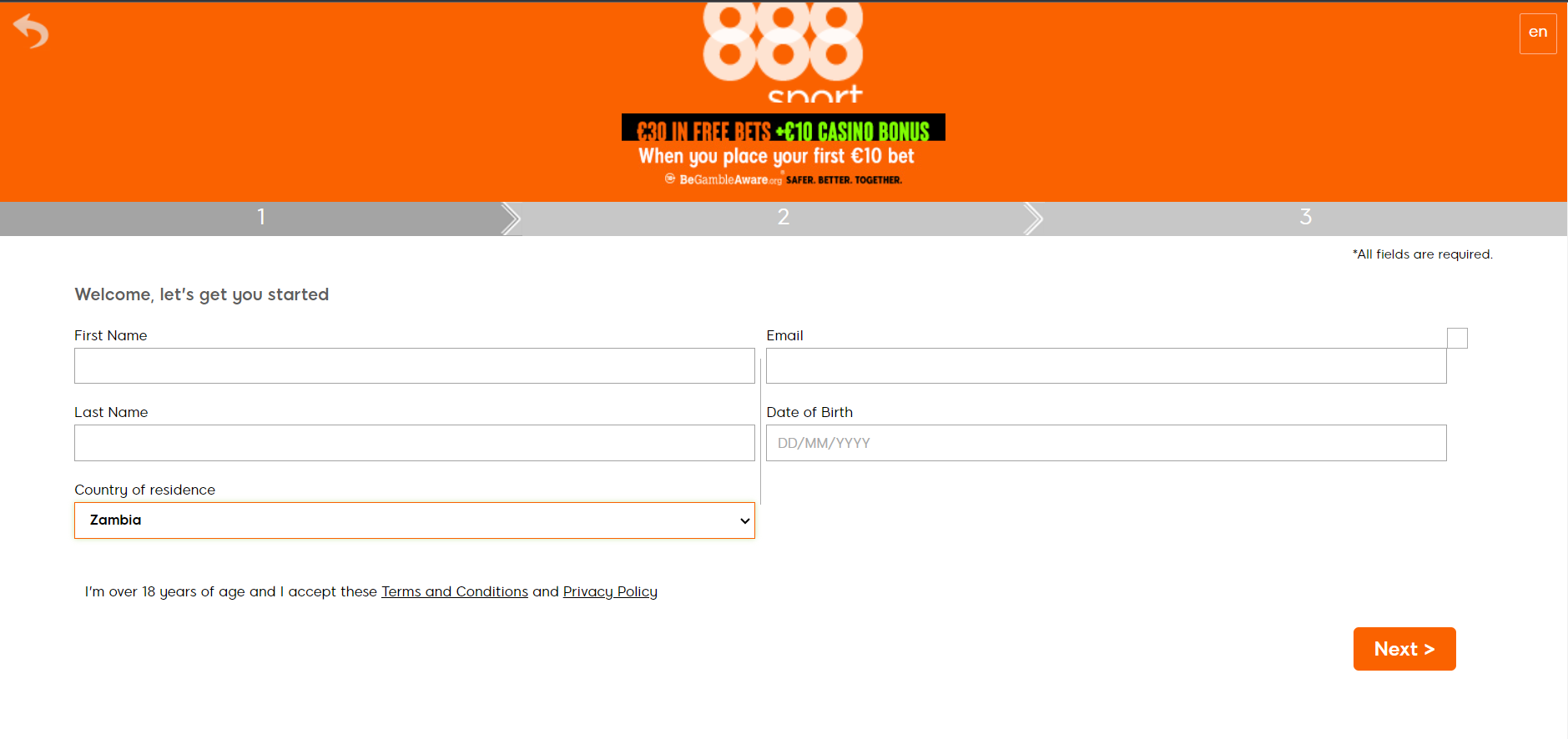 Image for 888bet app registration