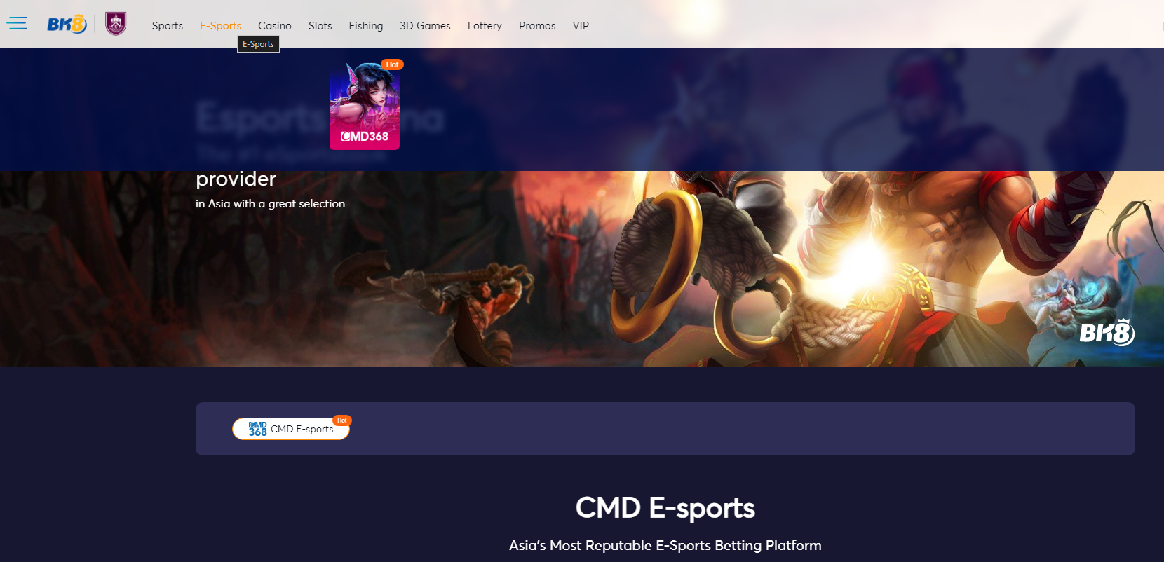 BK8 Esports Sports Game