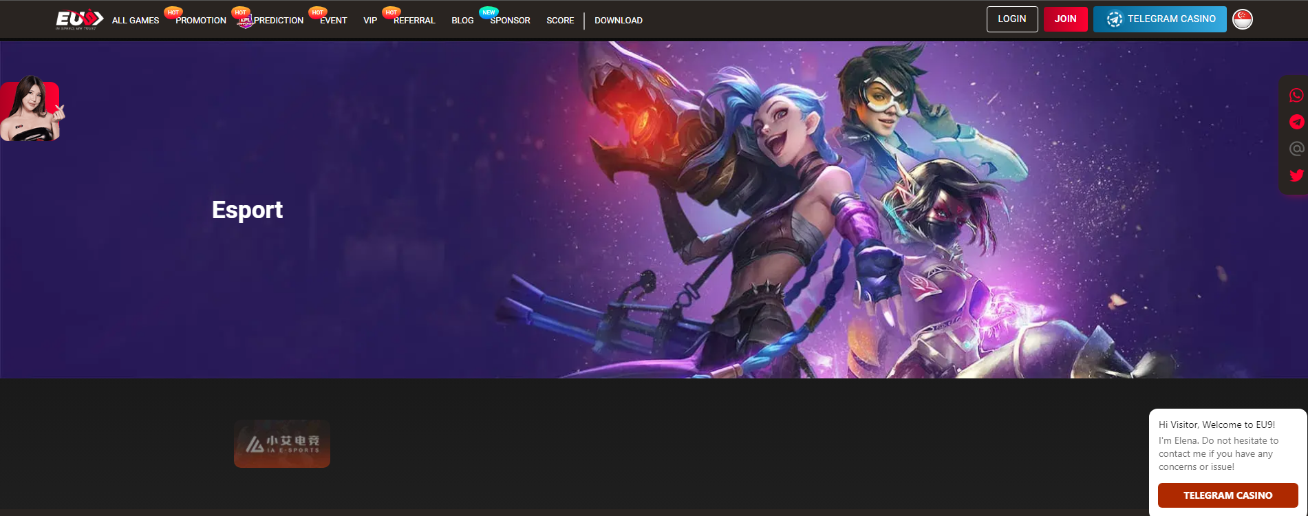 EU9 Esports Singapore Esports Betting Singapore