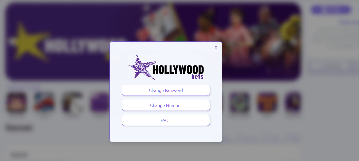 Hollywoodbets Account Reset