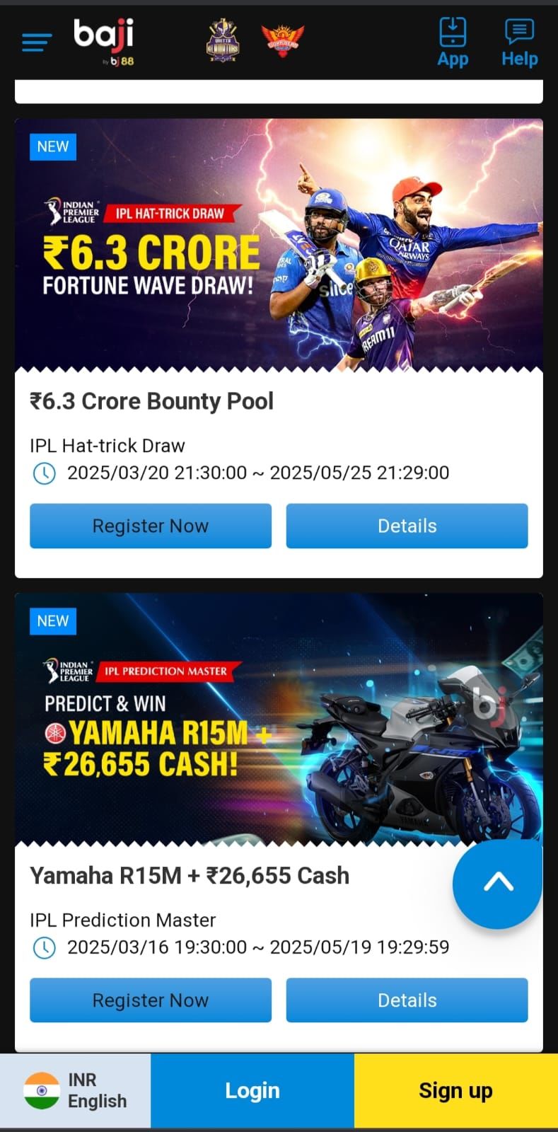 Baji Live Promotional Offers