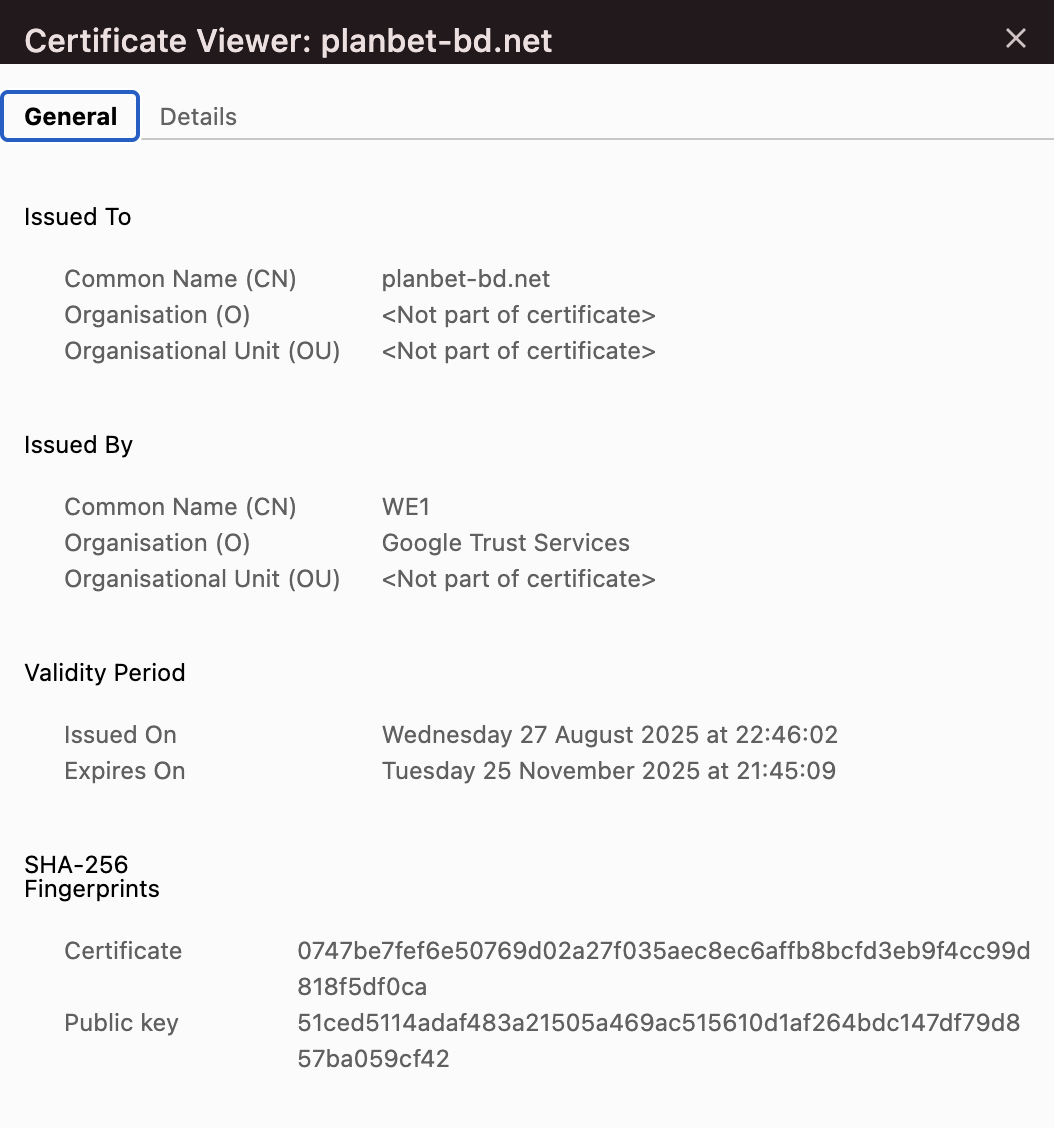 Safety/Security Planbet