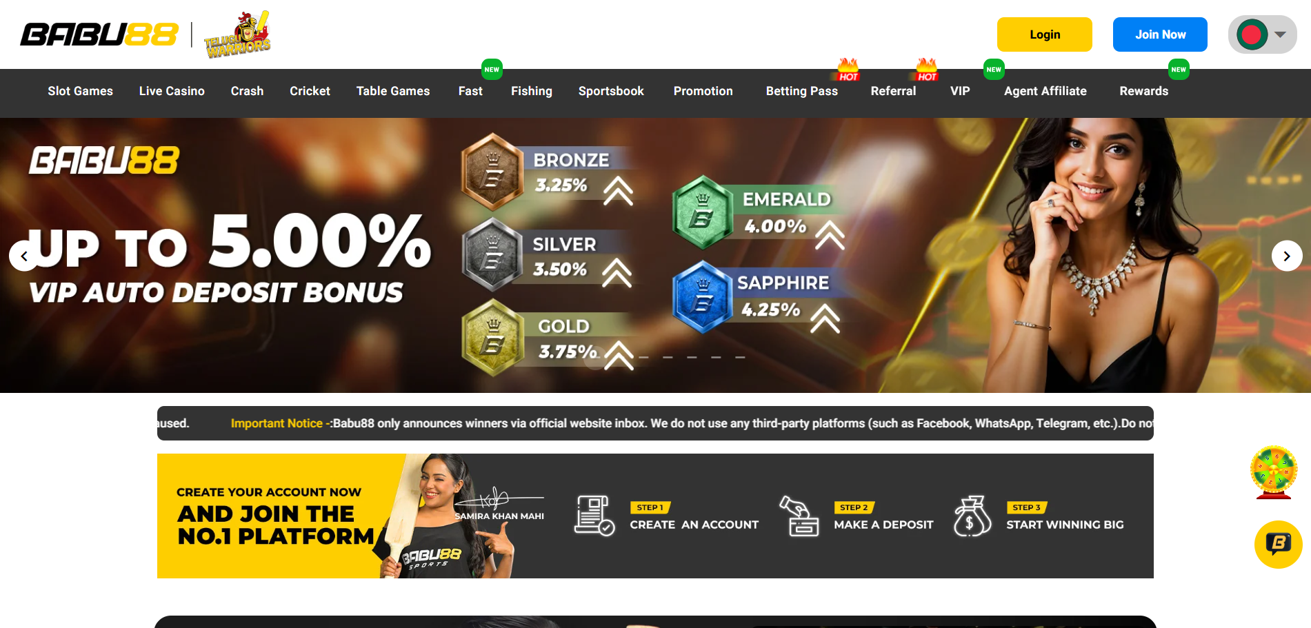 Navigate to the Official Site