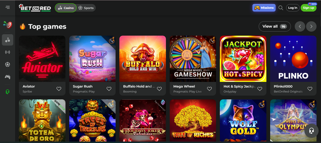 BetOnRed Casino app