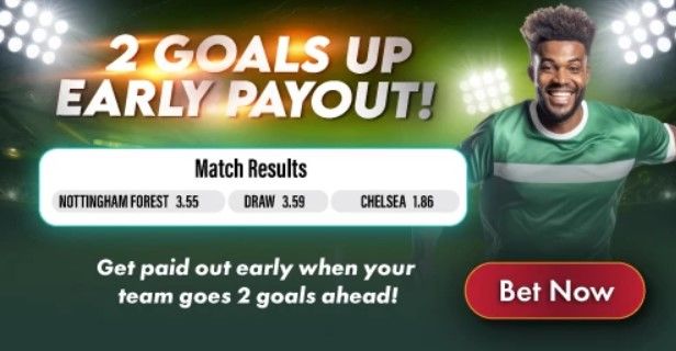 2 Up, Early Payout Gbets Promotion