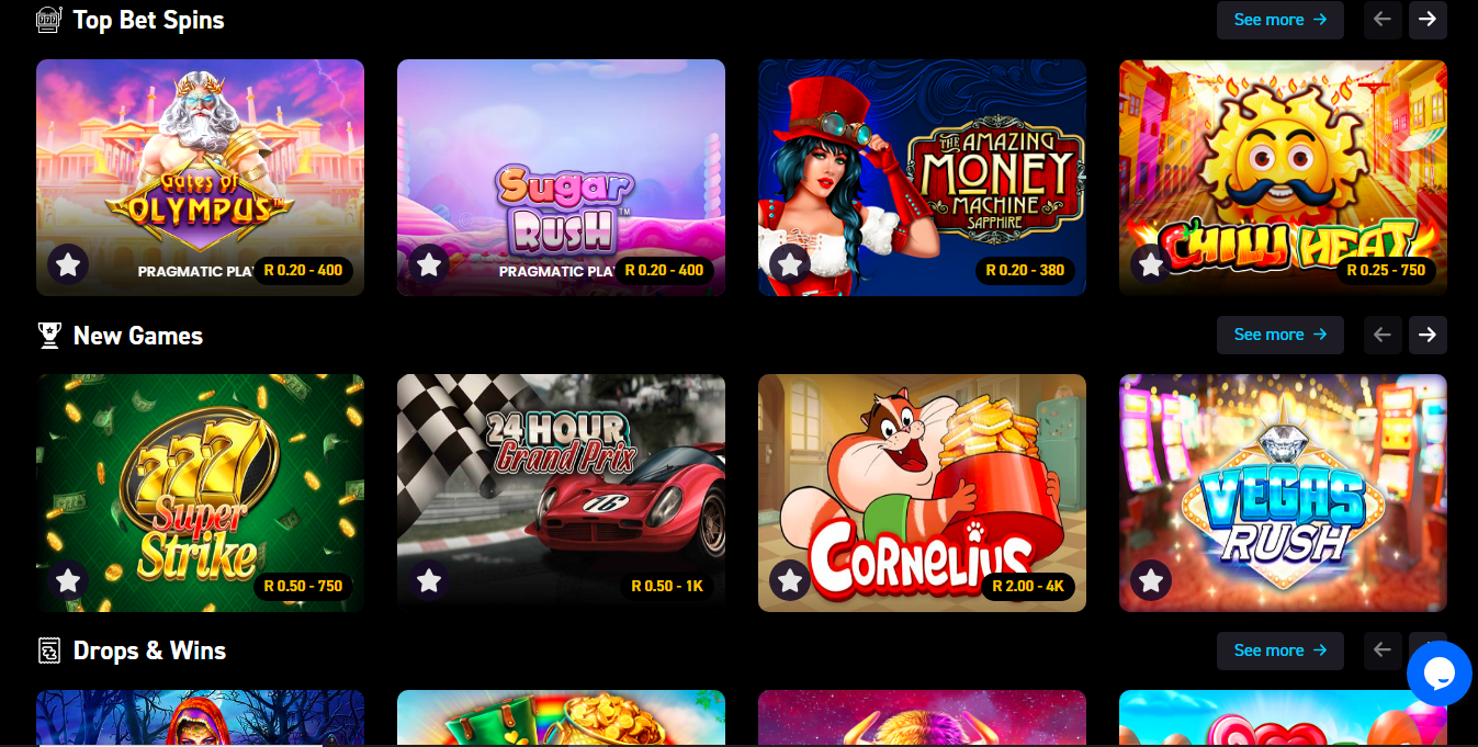 FirstBet SA Casino Games Banner