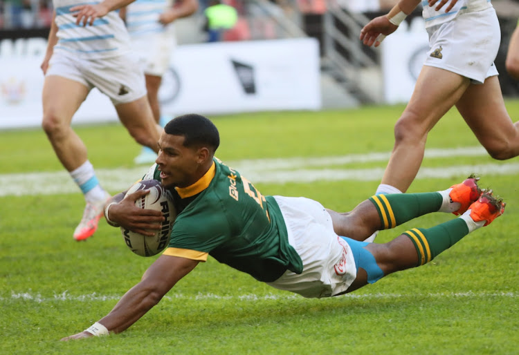 Junior Bok sensation Hashim Pead going over for a try during their victory over Argentina Under 20 Junior Bok sensation Hashim Pead going over for a try during their victory over Argentina Under 20