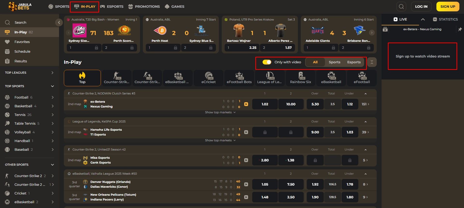 Jabulabets Live betting & Live Streaming Jabulabets SA