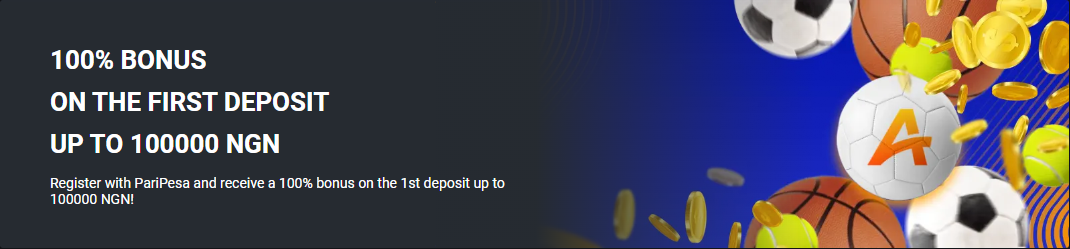 An image of the Paripesa first deposit bonus