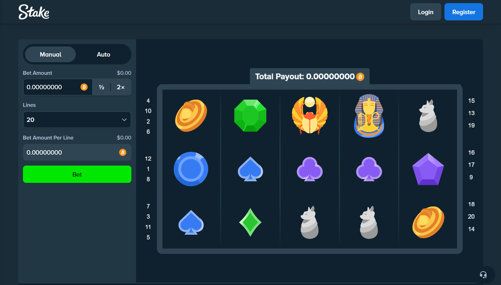 Stake Scarab spin game