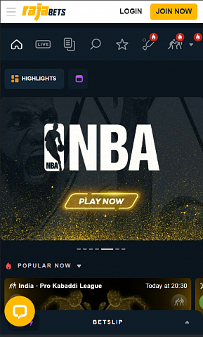 Rajabets nba page