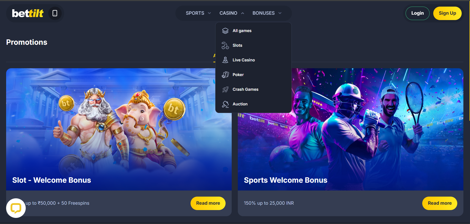 Bettilt bonuses and promotions Bonus offers on Bettilt