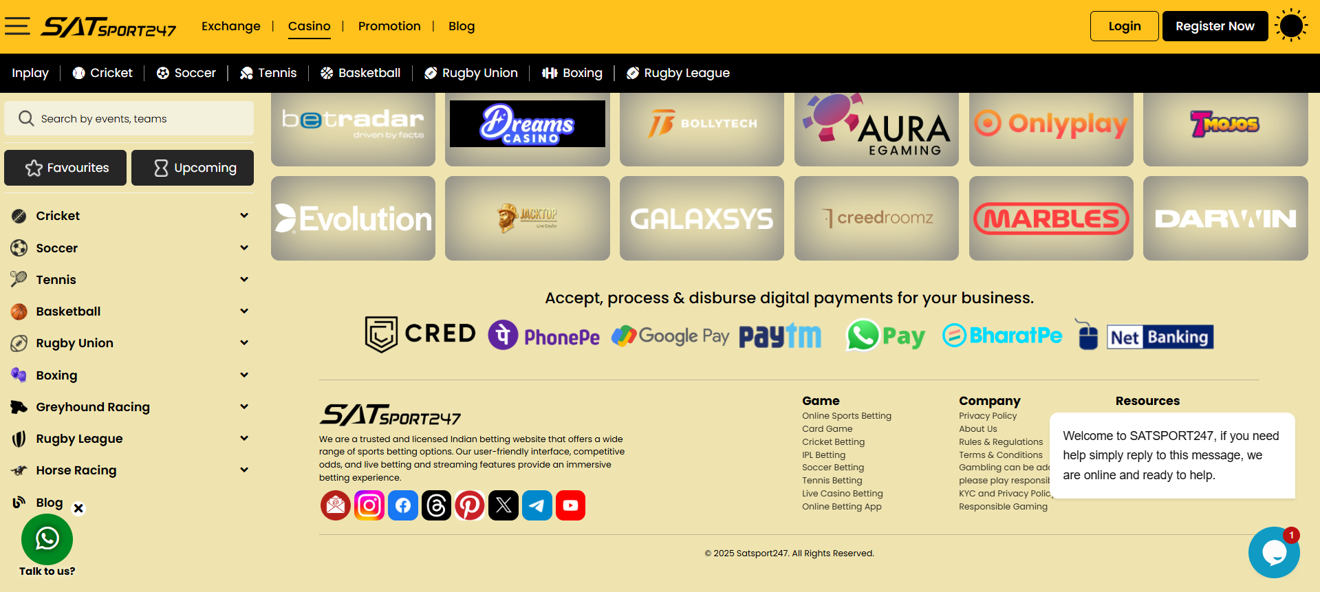 Services and features of satsport