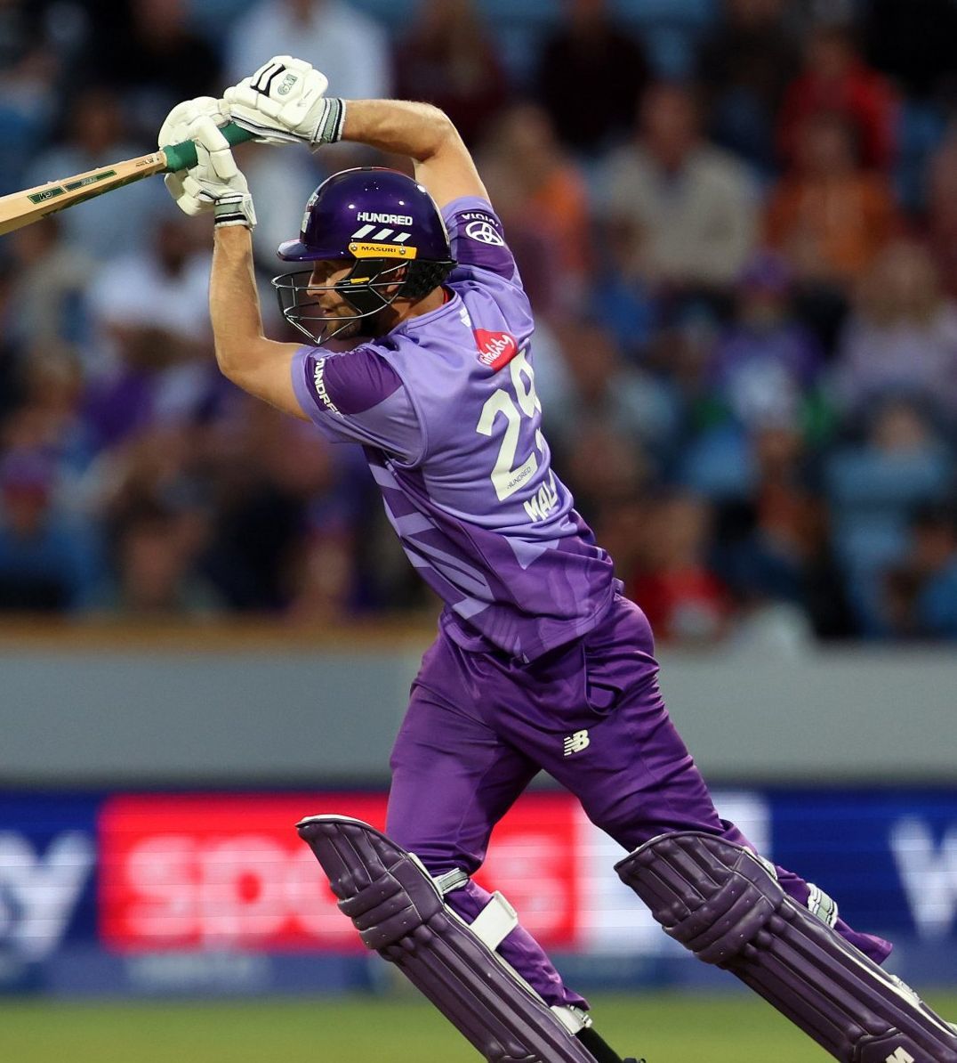 David Malan of Northern Superchargers in full flow against Welsh Fire in The Hundred. @TheHundred/X David Malan of Northern Superchargers in full flow against Welsh Fire in The Hundred. @TheHundred/X